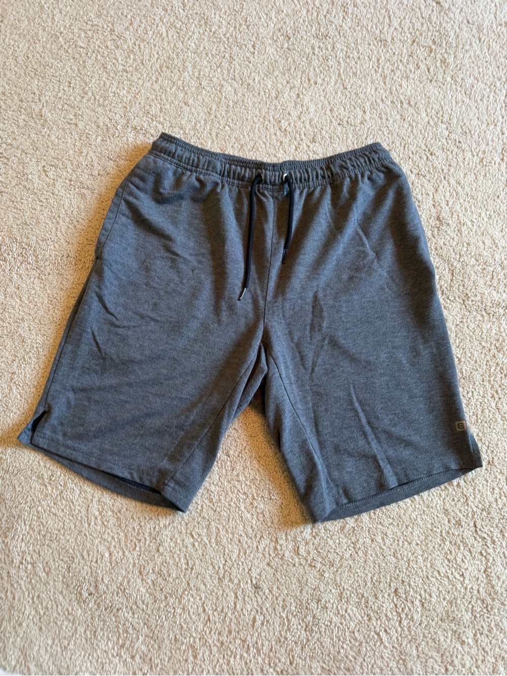 Men's Gray Athletic Drawstring Shorts